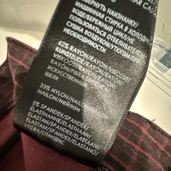 Liverpool The Gia Glider Pants Plaid Stretch Trouser SZ 2/26 NEW! - Picture 11 of 16